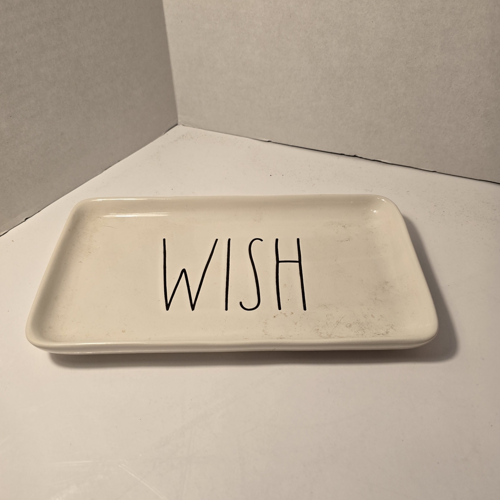Rae Dunn Cream 'Wish'‎ Vanity Tray